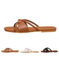 thumbnail image 6 of Cute Sandals for Women,Summer Shoes for Women,Flat Sandals for Women,Walking Sandals Women,Women's Sandals,Women's Braided Slide Sandals Open Toe Slip On Flat Sandals Casual Summer Sandals,Black,9.5, 6 of 6