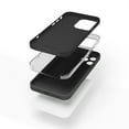 thumbnail image 3 of Red Ember Shockproof Case for iPhone, Ultra Slim Protective Liquid Silicone Matte Finish Phone Case - iPhone 13 Pro Max - Black, 3 of 5