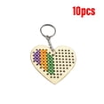 thumbnail image 2 of Llavero de madera Bordado Set Colgante DIY Artes y artesanías para mochila Bolsa Purse Llavero Kits Plantillas Principiantes Inevent HA012700-00, 2 of 7