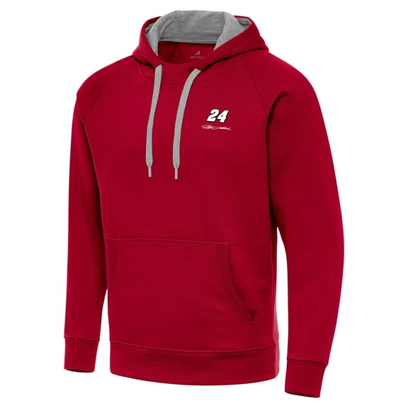 Men's Antigua Red Jeff Gordon Victory Pullover Hoodie