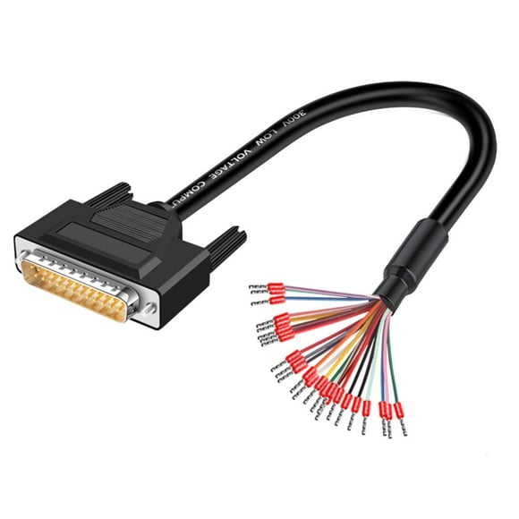 Conector de conexión sin soldadura AMBEST DB25 macho con cable de 1,5 m