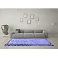 thumbnail image 3 of Ahgly Company Machine Washable Indoor Square Oriental Blue Traditional Area Rugs, 3' Square, 3 of 4