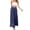 Navy,#063, variant on Womens Cotton Linen Wide Leg Palazzo Pants Boho Elastic High Waist Baggy Trousers Fashion Ruffle Tiered Smocked Pants,XL