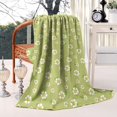thumbnail image 2 of Lightgreen Daisy Flower White Blooms Pattern Blanket,Comfortable Soft Flannel Throw Blanket,All Season,Warm Lightweight Blankets for Sofa Bed Couch Living Room Chair,60"x80", 2 of 4