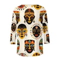 thumbnail image 6 of Craaazy Black History Month Clothing for Women Crewneck 3/4 Sleeve Summer Cozy Shirts Gifts, 6 of 9