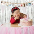 thumbnail image 3 of Raindrops  1st Birthday Pull Flag Baby Photo Milestone Banner Girl, 3 of 8