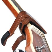 TAETOE 2 Pack Rosewood and Black Guitar Capo - Capo Guitar Clamp for Acoustic Electric Bass Guitar Ukulele