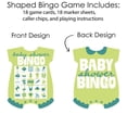 thumbnail image 3 of Big Dot of Happiness Light Green and Teal Wavy Baby Shower Bingo Cards and Markers, Retro Lime Green-Themed Party Activity, Picture Bingo Game - Set of 18, 3 of 5
