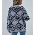 thumbnail image 1 of Women Fleece Sweater, V Neck Baggy Acrylic Polyester Fleece Pullover Soft For Fall Winter Spring ANGGREK Otros, 1 of 6
