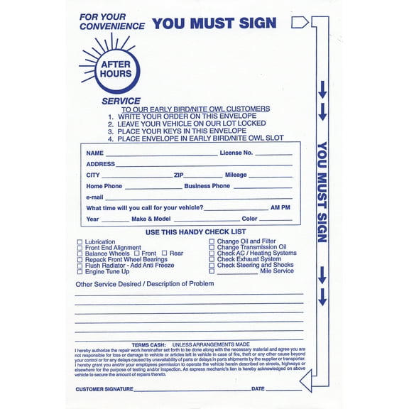 Early Bird Drop Box Envelopes - 6ʺW x 9ʺH - Pack of 100