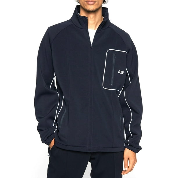 DOPE Men’s Clubhouse Track Jacket Navy Blue Sport Active Outerwear