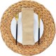 thumbnail image 2 of Set of 4 Round Woven Placemats, Natural Wicker Placemats, Water Hyacinth Woven Placemats, Handcrafted Heat Resistant Non-Slip Woven Placemats (11.8" R, 2 of 5
