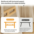thumbnail image 5 of HDOFM 39.4 Inch Small Computer Desk for Small Space, Rolling Office Desk with Monitor Stand, Student Study Writing Desk for Bedroom, 5 of 7