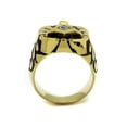 thumbnail image 3 of Stainless Steel Gold Plated and Epoxy Masonic Lodge Freemason Ring Men's Size 8, 3 of 5