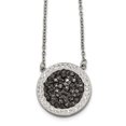 thumbnail image 1 of Collier en Cristal Poli de 2 Mm en Acier Inoxydable, 1 of 4