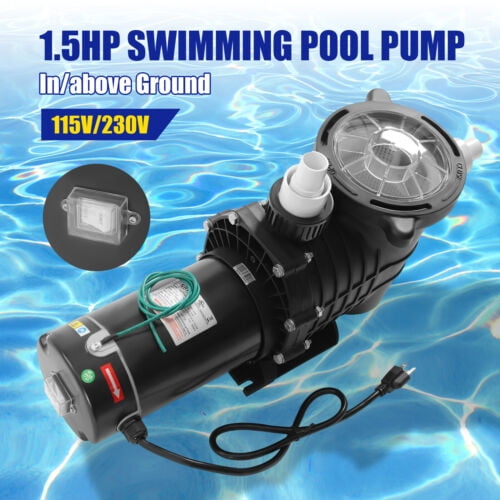 Swimming Pool Pump Motor 1.5HP 1100W Above Ground Pool Pump w/ Filter Strainer