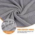 thumbnail image 5 of KINCAM Loveseat Recliner Cover 2-Pieces,Stretch Reclining Couch Cover with Pockets Daily Furniture Protection,Light Gray, 5 of 8