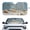 Starfish Shell Conch Woodgrain, variant on Xixirimido Car Windshield Sun Shade Foldable Sunshade Front Window Cover Sun Visor for Trucks SUVs Sedan Universal Car Interior Accessories, Sunflower & Leopard