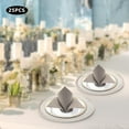 thumbnail image 3 of Miumaeov 25 Set Rose Gold Clear Charger Plates, 12.6 Inch Beaded Plastic Charger Plates with Rose Gold Rim Perfect Table Decor, 3 of 11