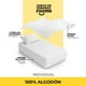 thumbnail image 4 of Juego de Sábanas Individual roomi Algodón Premium Frescas y Suaves Color Blanco, 4 of 5