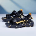 thumbnail image 4 of TOWED22 Boys Sports Active Sandals Open Toe Athletic Summer Shoe (Toddler to Big Kid)(Gold,4.5), 4 of 9