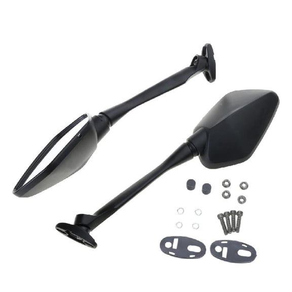 Zeiwohndc 2x Motorcycle Mirror Handlebar Rearview Side Mirror Sports Car Reflector Mirrors
