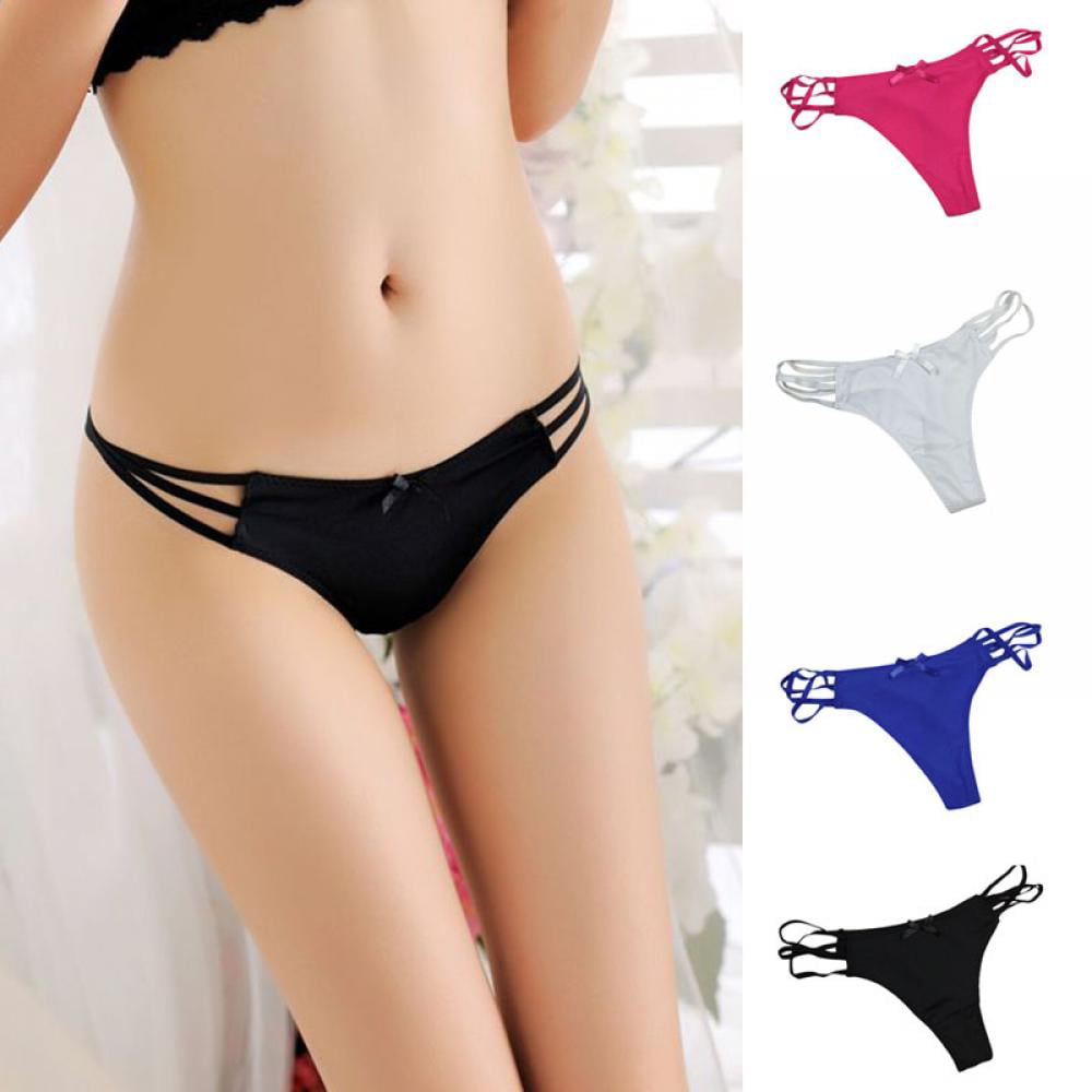 Knowyou 10/6 Pack G-String Thongs for Women Sexy Lace Low Rise Underwear  for Ladies No Show T-back Tanga Panties