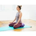 thumbnail image 3 of Sol Living Zafu Meditation Cushion Round Yoga Pillow Floor Cushions Lotus Pose Cotton Bolster Meditation Pillow Pouf - Meditation Accessories - 15" x 15" x 7" - Purple, 3 of 8