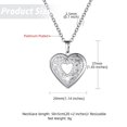 thumbnail image 3 of YYKihy KeyStyle Heart Locket Necklace For Women Personalized Necklaces That Holds Pictures Vine Heart Photo Locket Necklace Mother’s Day Jewelry For Women, 3 of 9