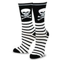 thumbnail image 4 of TeeHee Halloween Kids Cotton Fun Crew Socks 4-Pair Pack (9-10 Years, Skull Stripe), 4 of 6