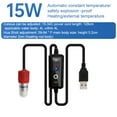 thumbnail image 4 of USB Small Fish Tank Heater Heating Tool External Fish Tank Heater Temperature Controller 15W, 4 of 8
