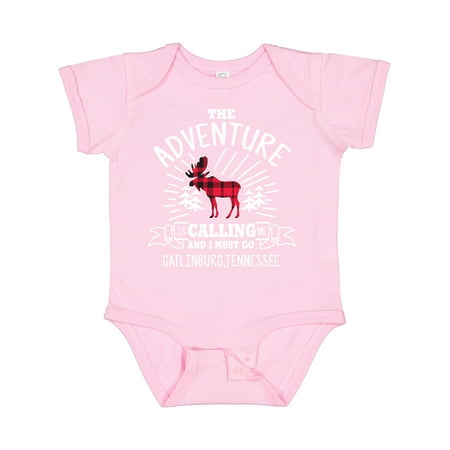 

Inktastic Gatlinburg Tennessee The Adventure is Calling and I Must Go Boys or Girls Baby Bodysuit