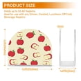 thumbnail image 3 of Standing Dining Table Napkin Holder, Napkin Holder for Table Kitchen Acrylic Paper Tissue Organization, Red Apple Pattern, 3 of 8