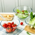 thumbnail image 6 of 3-Piece High Borosilicate Glass Mixing Bowls Set (1qt/2.5qt/4.2qt) – Large Salad Bowls for Baking, Prep, Serving & Storage (Microwave/Dishwasher/Oven Safe), 6 of 6