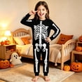 thumbnail image 2 of WAYUTE Halloween Toddler Girls Skeleton Pajama Set Long Sleeve Top and Sleepwear Pants Cozy Comfort Home Outfits Pjs Clothes Sets Casual Daily Wear,Black,Size 9-10 Y, 2 of 4