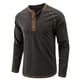 thumbnail image 1 of Camisas de Hombre Camisas de Manga Larga Jersey Con Botón Fondo de Cuello Redondo Top Odeerbi  ODB176023, 1 of 6