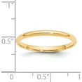 thumbnail image 3 of 14K Yellow Gold 14Ky 2mm Ltw Comfort Fit Band Size 7 Made In United States cfl020-7, 3 of 5