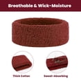 thumbnail image 2 of TOPTIE 4 Pcs Bandeaux Biceps Bracelets de Poignet Bandeaux Absorbants Anti-Transpiration, Brassard Élastique pour Football Basketball Baseball Bataille, 2 of 7