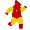 thumbnail image 2 of Iron Man Boys Single Roleplay Coverall Romper with Hood, Infant, 2 of 4