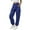 Blue, variant on qolati Cargo Sweatpants Women Baggy Fleece High Waisted Cinch Bottom Joggers with Pockets Y2k Trendy Elastic Bottom Lounge Workout Sweat Pants Gray M