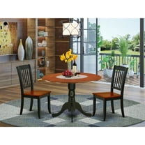 Round Dining Set 42 Inch Table with 2 Chairs - Modern Kitchen Set