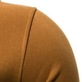 thumbnail image 3 of Labakihah Hoodies for Men Men's Sweater Solid Color Loose Large Size Hooded Sweater Top Khaki, 3 of 8