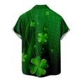 thumbnail image 5 of Midsumdr St. Patrick's Day Shirts for Men Casual Buttons Turndown Collar Shirts with Pocket Short Sleeve Plus Size Comfortable Hawaiian Shirt, 5 of 5