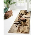 thumbnail image 3 of Contemporary Rugs, Living Room Rug, Modern Rugs, Brown Tones Abstract Painting Rugs, Modern Rug, Entryway Rug, Colorful Rug, Farmhouse Rug, 5.9'x9.2' - 180x280 cm, 3 of 7