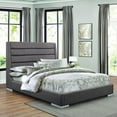thumbnail image 1 of Homelegance Fabriana Upholstered Platform Bed in Grey - (Full), 1 of 1