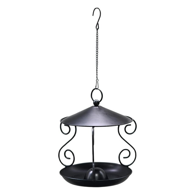 Comedero para colibríes de hierro para exteriores con puertos de alimentación, fácil de rellenar, accesorios decorativos de fácil instalación.