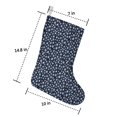 thumbnail image 2 of Christmas Stockings,Dark Blue Christmas Snowflake Pattern Stockings Christmas,14.8'' Xmas Stockings,Christmas Party Favors,Christmas Party Decorations,Christmas Stockings Personalized, 2 of 5