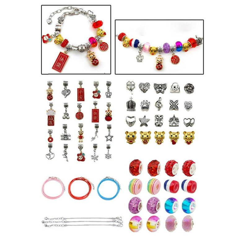 Bracelet Making Kit Clay Beads for Jewelry Making for Adults Kids Crafts  for Christmas Birthday Easter Halloween 9700Pcs 