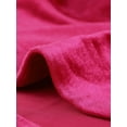 thumbnail image 6 of INSPIRE CHIC Women's Long Sleeve Open Front Velvet Cropped Bolero Shrug M Hot Pink, 6 of 7