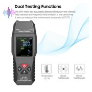 SMART SENSOR Detector Handheld Digital LCD Electromagnetic Field Radiation Tester , Readable